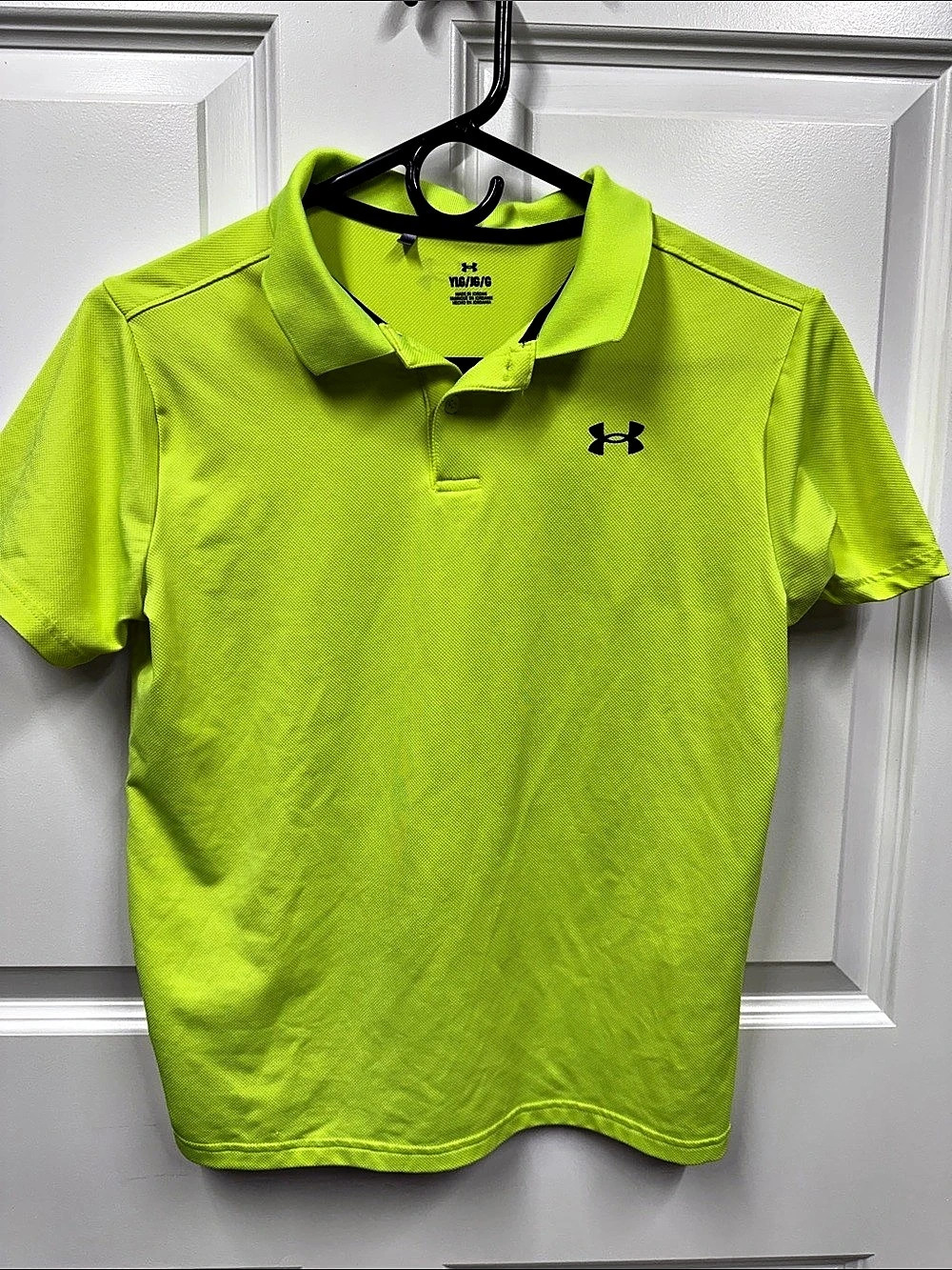 TWO SHIRTS! Under Armour Boys' Matchplay Solid Polo Green Youth L